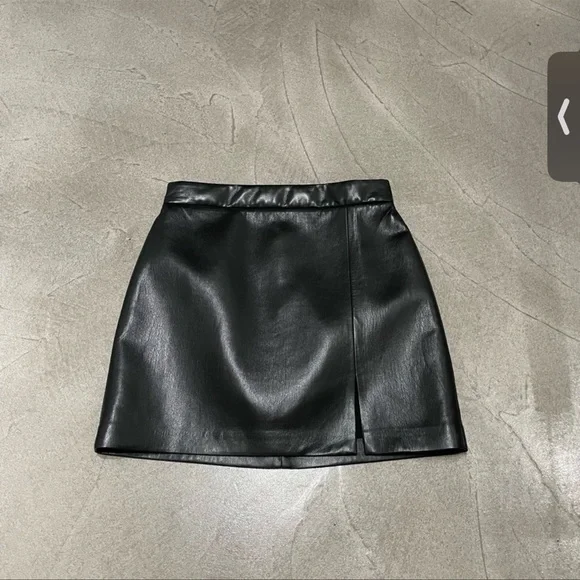 Wilfred Patio Leather Skirt Black - Picture 3 of 5